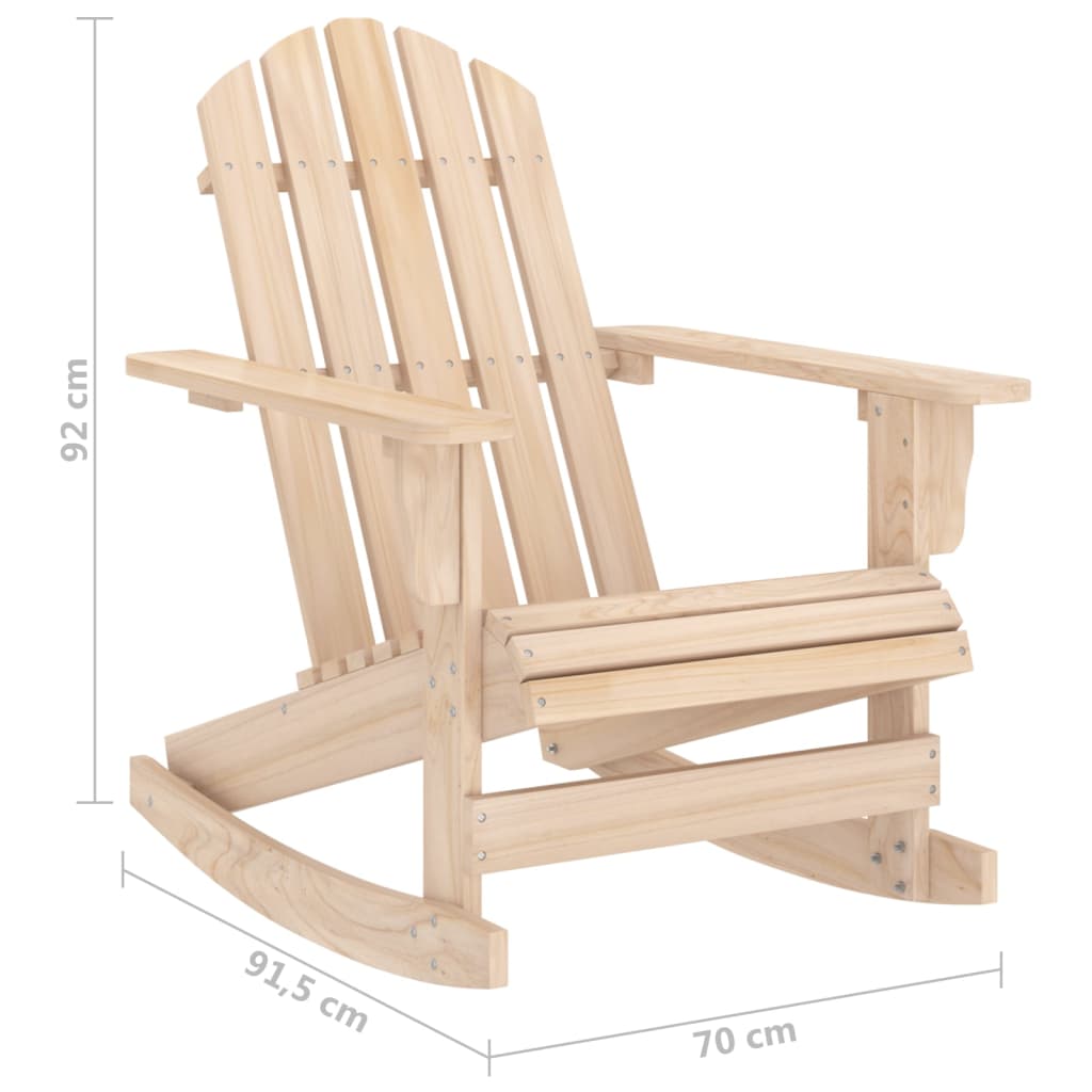 Gungstol adirondack massivt granträ