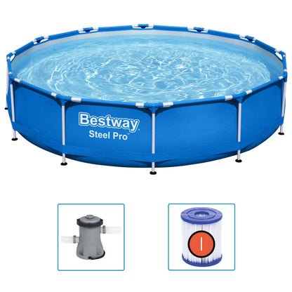 Bestway Pool med ram Steel Pro 366x76 cm