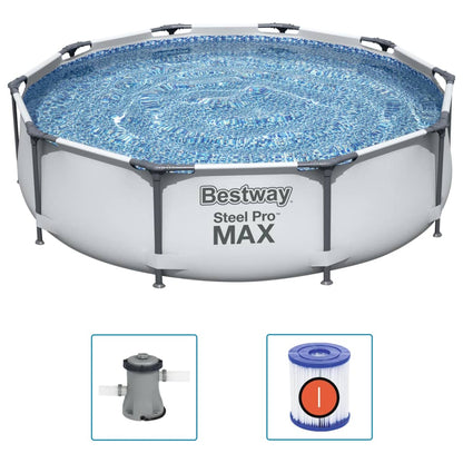 Bestway Pool med stålram Steel Pro MAX med tillbehör 305x76 cm