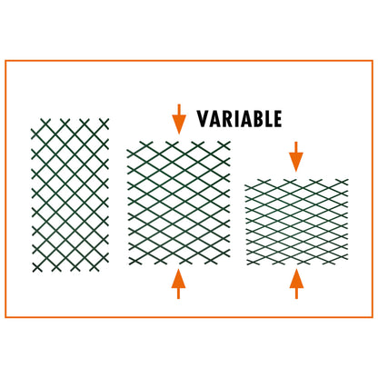 Trädgårdsspaljé 100x200 cm PVC vit 6040703