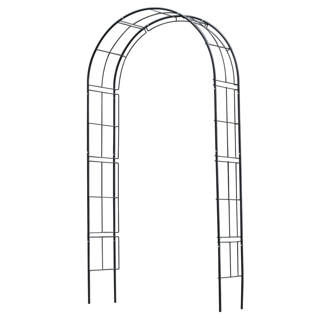 Rosenbåge metall 229x38x113 cm svart