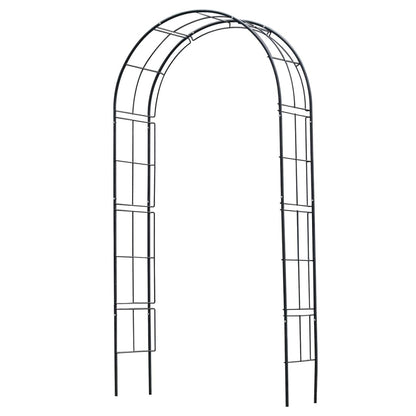 Rosenbåge metall 229x38x113 cm svart