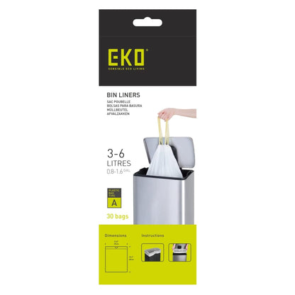 EKO Soppåsar A 3-6 liter 24x30 delar vit