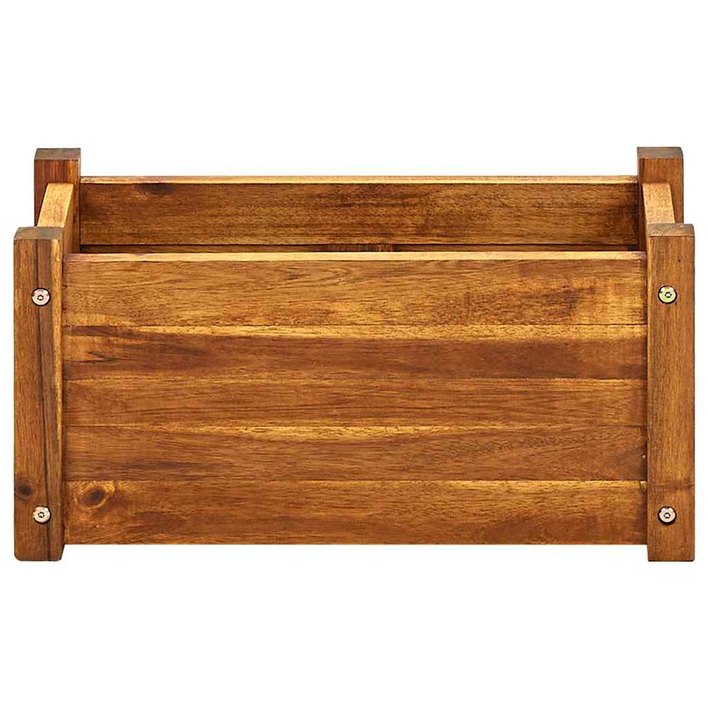 Blomlåda upphöjd akaciaträ 50x25x25 cm