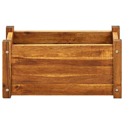 Blomlåda upphöjd akaciaträ 50x25x25 cm