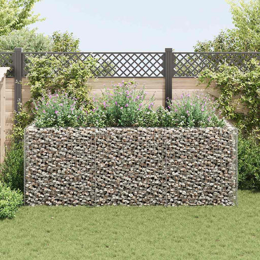 Planteringsgabion upphöjd stål 270x90x100 cm