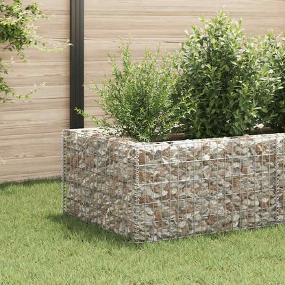 Planteringsgabion upphöjd stål 360x90x50 cm
