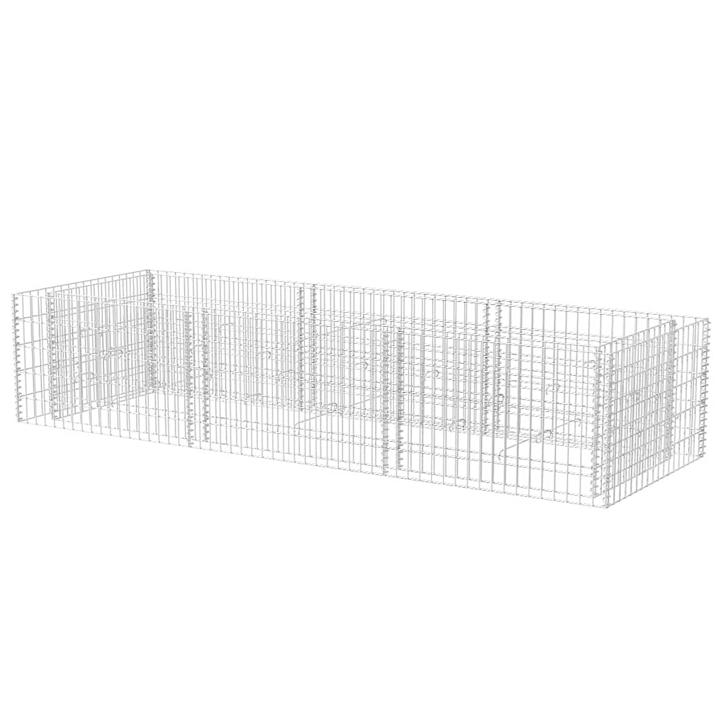 Planteringsgabion upphöjd stål 270x90x50 cm