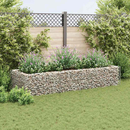 Planteringsgabion upphöjd stål 270x90x50 cm