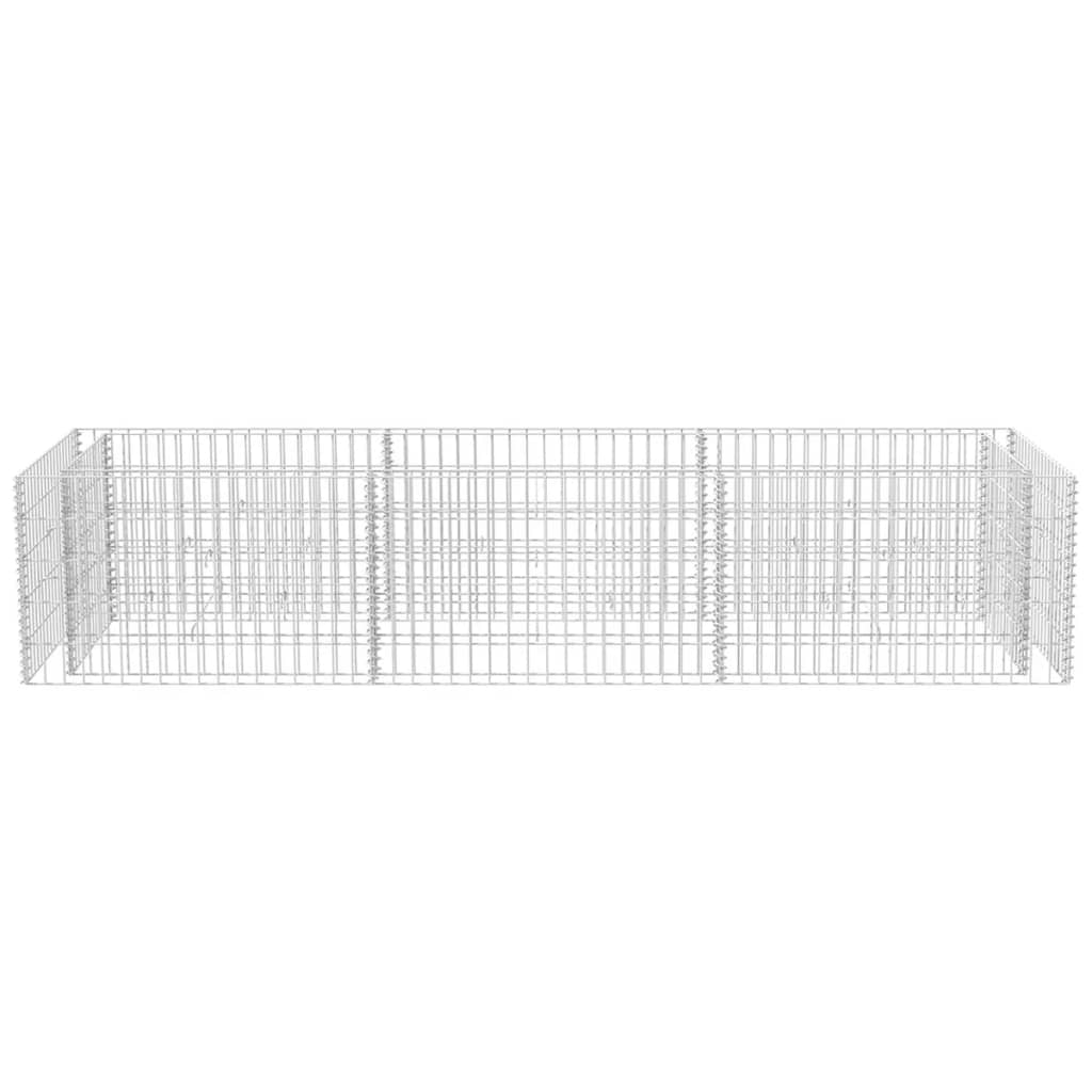 Planteringsgabion upphöjd stål 270x90x50 cm