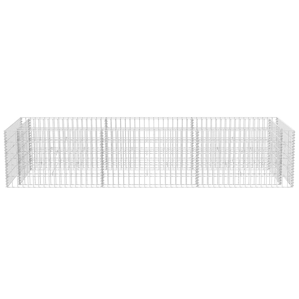 Planteringsgabion upphöjd stål 270x90x50 cm