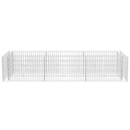 Planteringsgabion upphöjd stål 270x90x50 cm