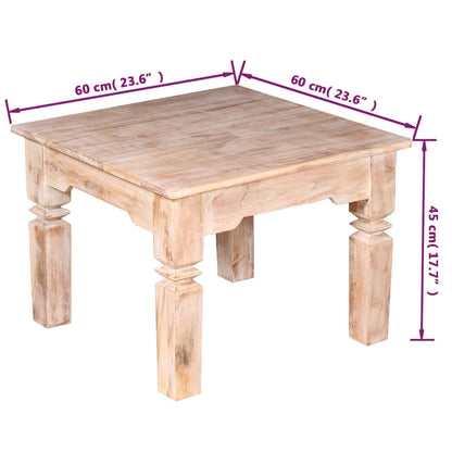 Soffbord akaciaträ 60x60x45 cm