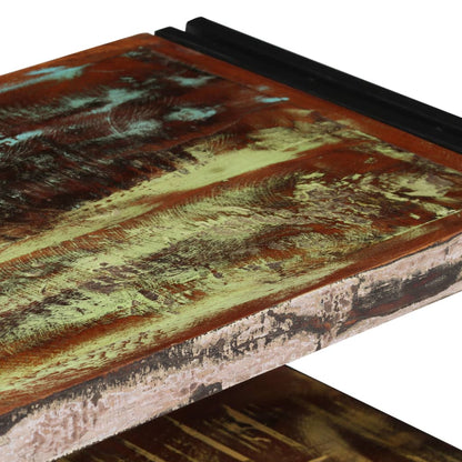 TV-bänk massivt återvunnet trä 120x30x40 cm