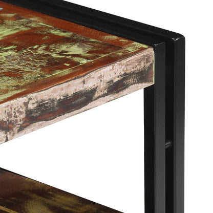 TV-bänk massivt återvunnet trä 120x30x40 cm