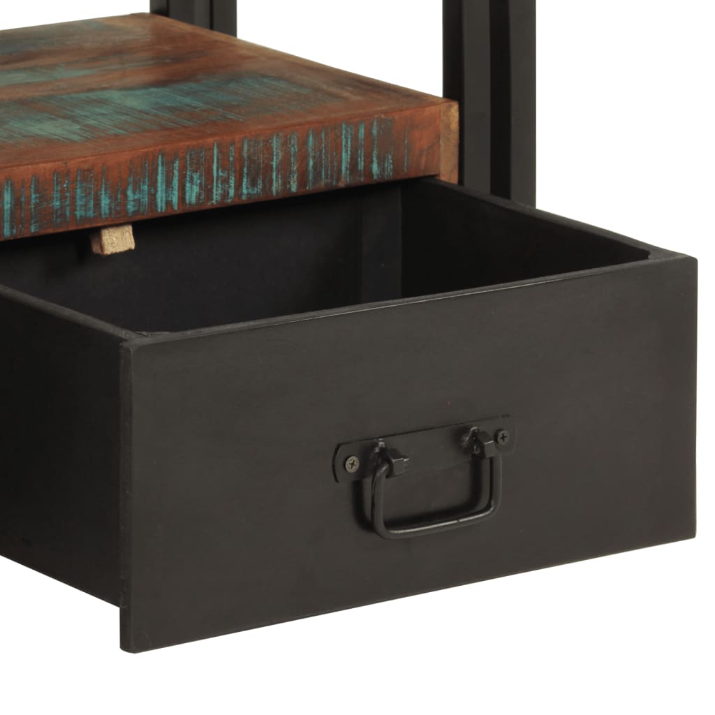 TV-bänk massivt återvunnet trä 120x30x40 cm