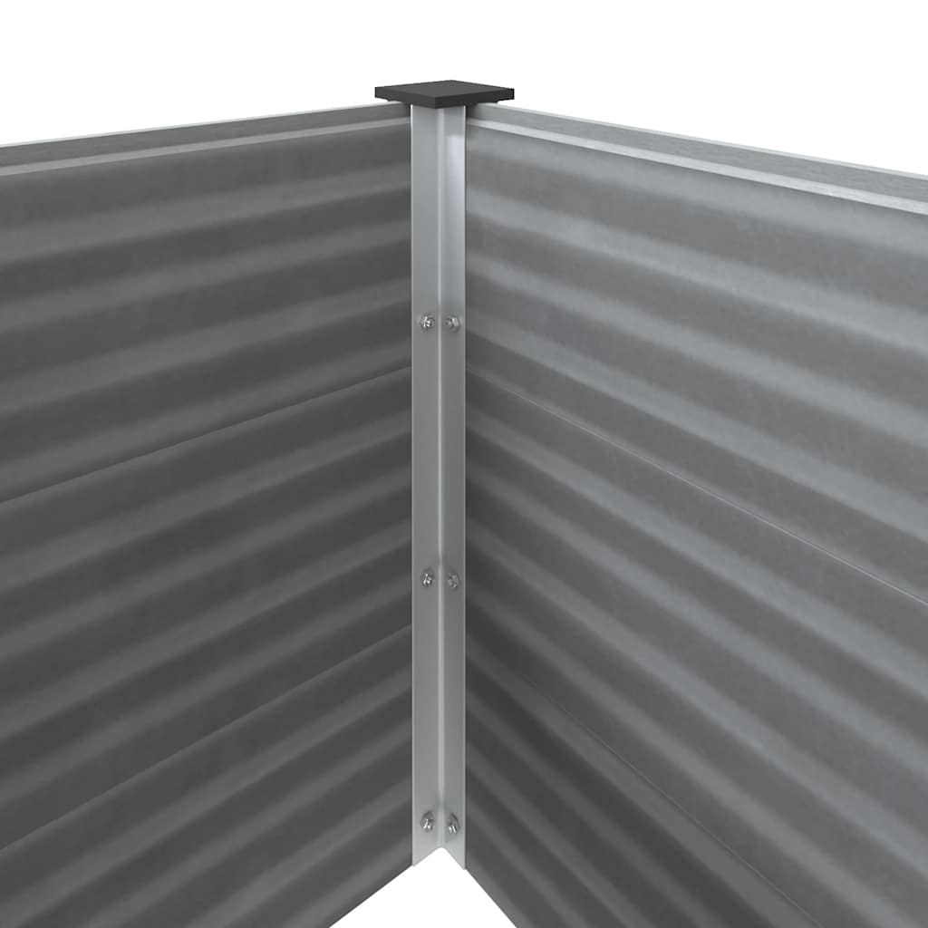 Odlingslåda upphöjd WPC 100x50x54 cm grå