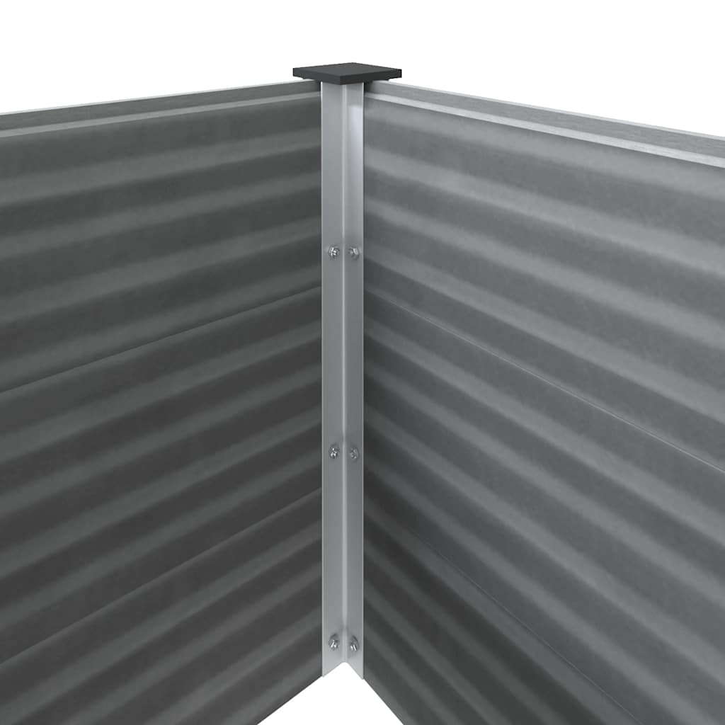 Odlingslåda upphöjd WPC 100x50x91 cm grå