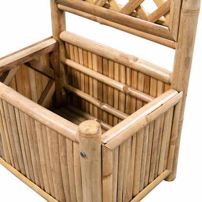 Odlingslåda med spaljé upphöjd bambu 40 cm