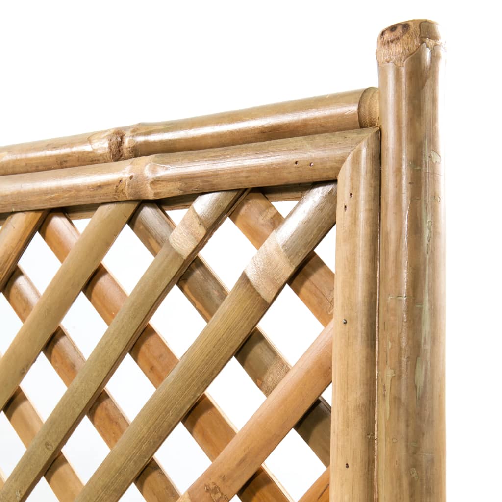 Odlingslåda med spaljé bambu 70 cm