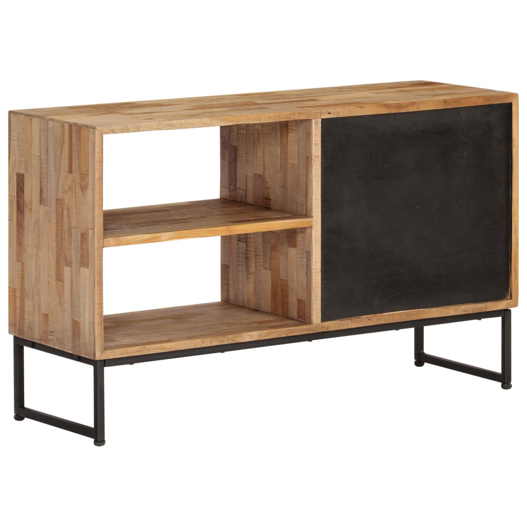 TV-bänk massiv återvunnen teak 90x30x55 cm