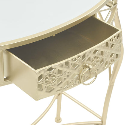 Sidobord fransk stil metall 82x39x76 cm guld