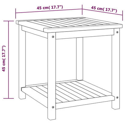 Sidobord massivt akaciaträ 45x45x45 cm