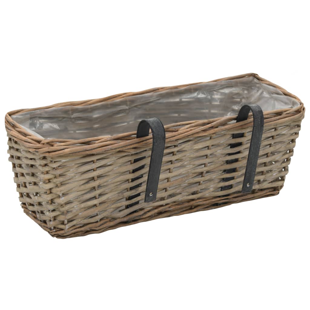 Balkonglåda 2 st korg med PE-foder 40 cm