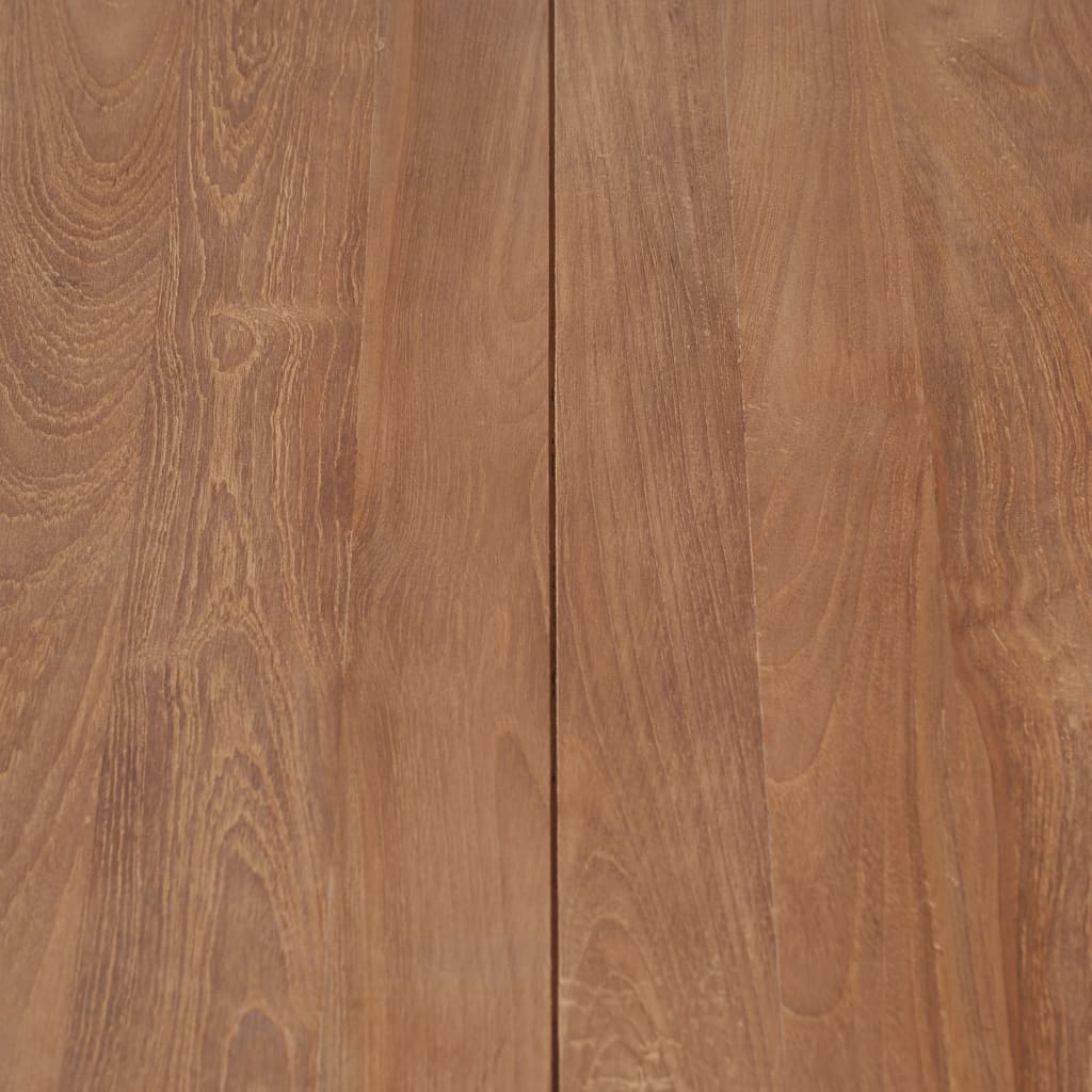 Soffbord massiv teak med naturlig finish 60x60x40 cm