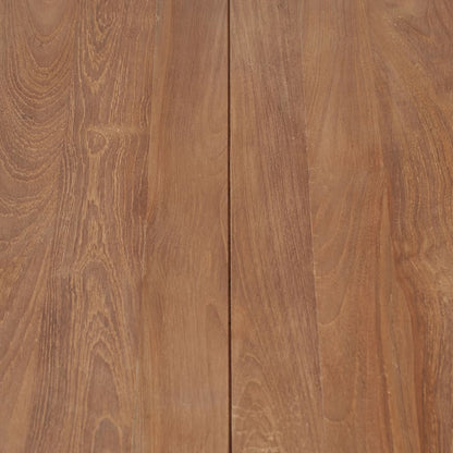 Soffbord massiv teak med naturlig finish 60x60x40 cm