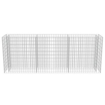 Planteringsgabion upphöjd galvaniserat stål 270x50x100 cm