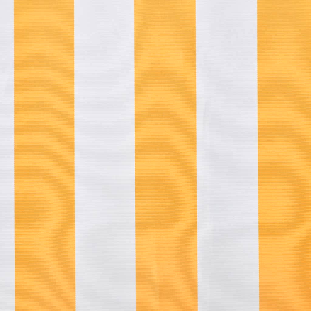 Markisduk orange & vit 450x300 cm