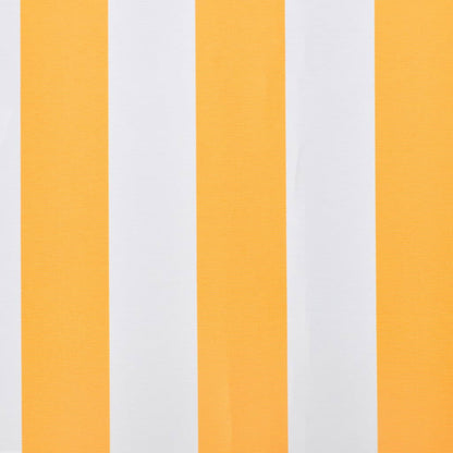 Markisduk orange & vit 450x300 cm