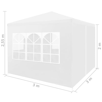 Partytält 3x3 m vit