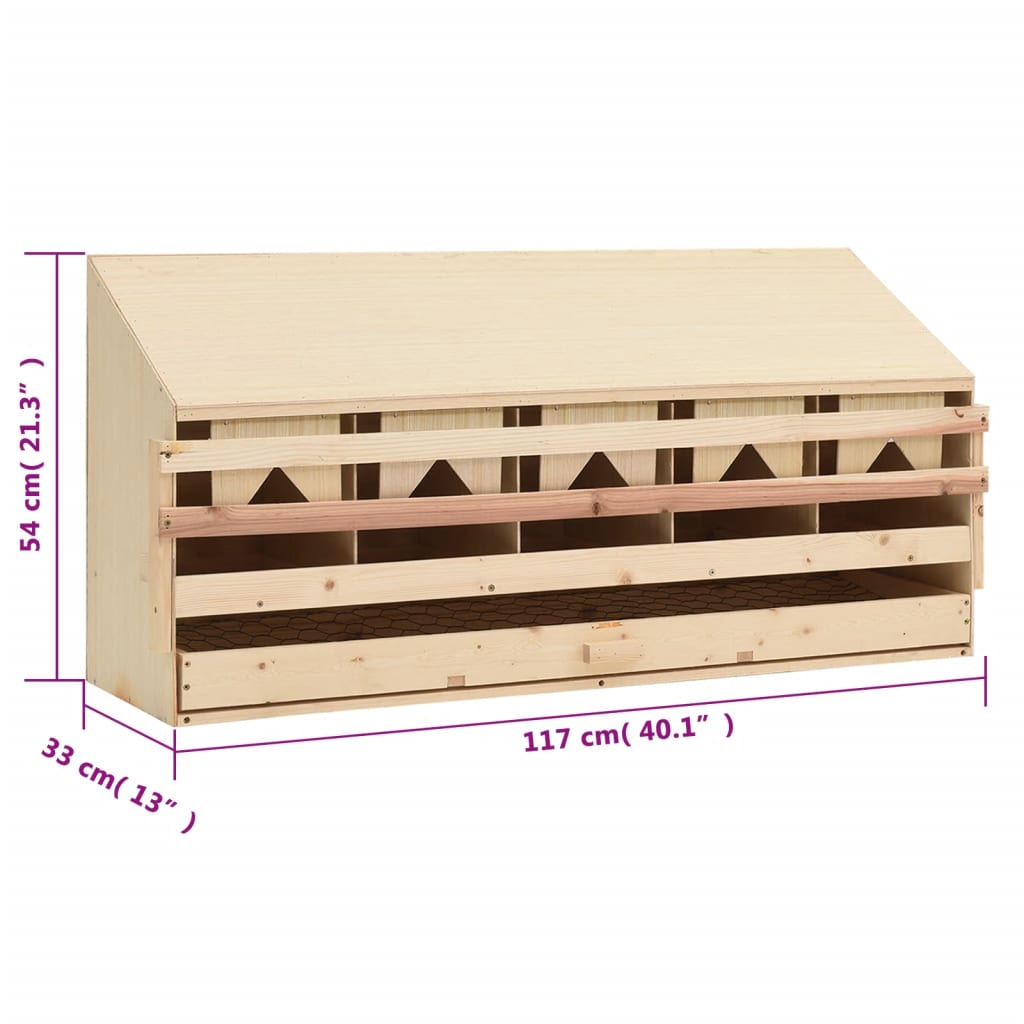 Värprede 5 fack 117x33x54 cm massiv furu