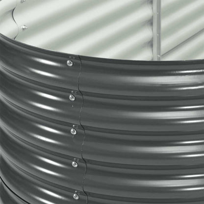 Odlingslåda upphöjd galvaniserat stål 240x80x81 cm grå