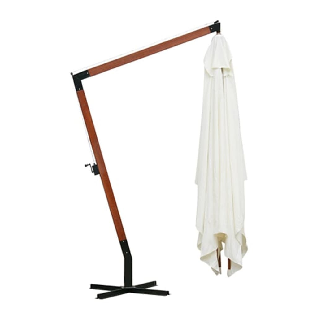 Parasoll 300 x 400 cm vit