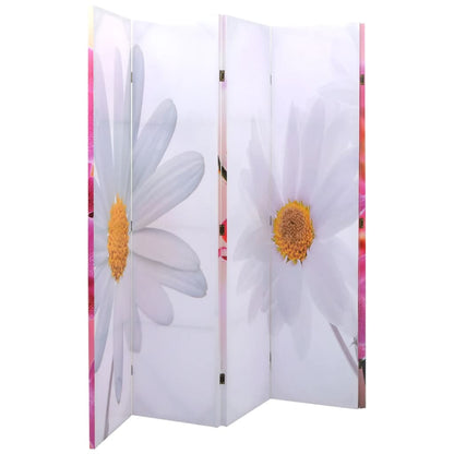 Vikbar rumsavdelare 200x170 cm blomma