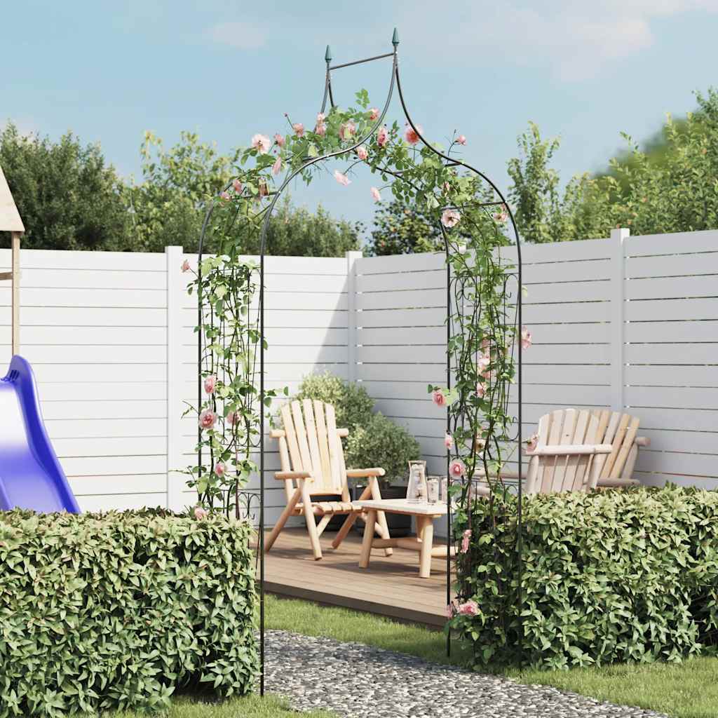 Pergola för klätterväxter mörkgrön