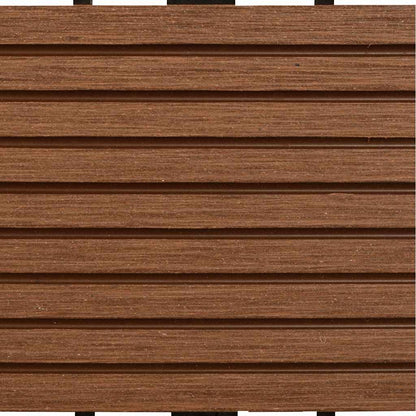 WPC Klickgolv 30x30cm 11-pack 1m2 Brun