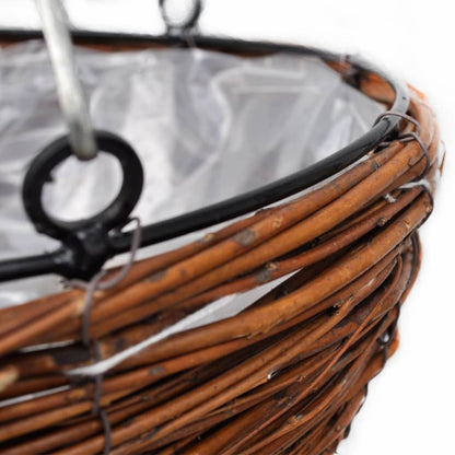 Rund hängkorg av vide 4-pack med lina och kedja