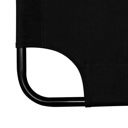 Trädgård Stol Svart tyg