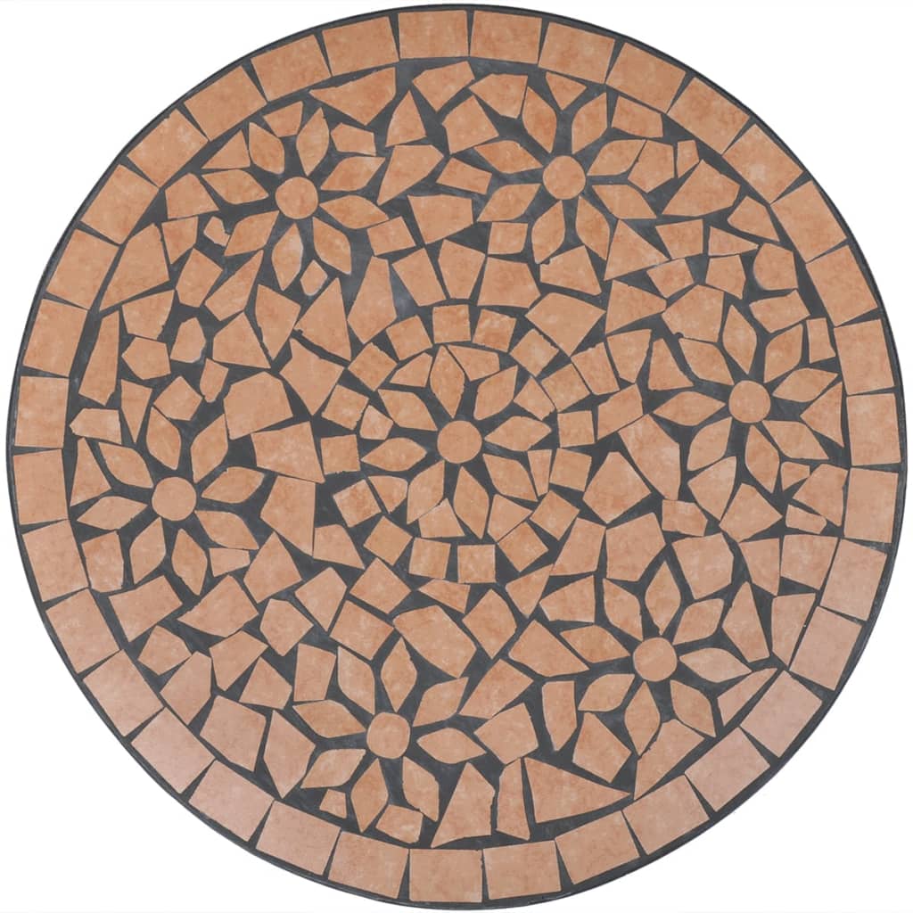 Cafébord terrakotta 60 cm mosaik