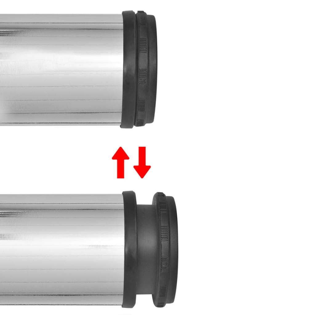 4 Höjdjusterbara bordsben i krom 1100 mm