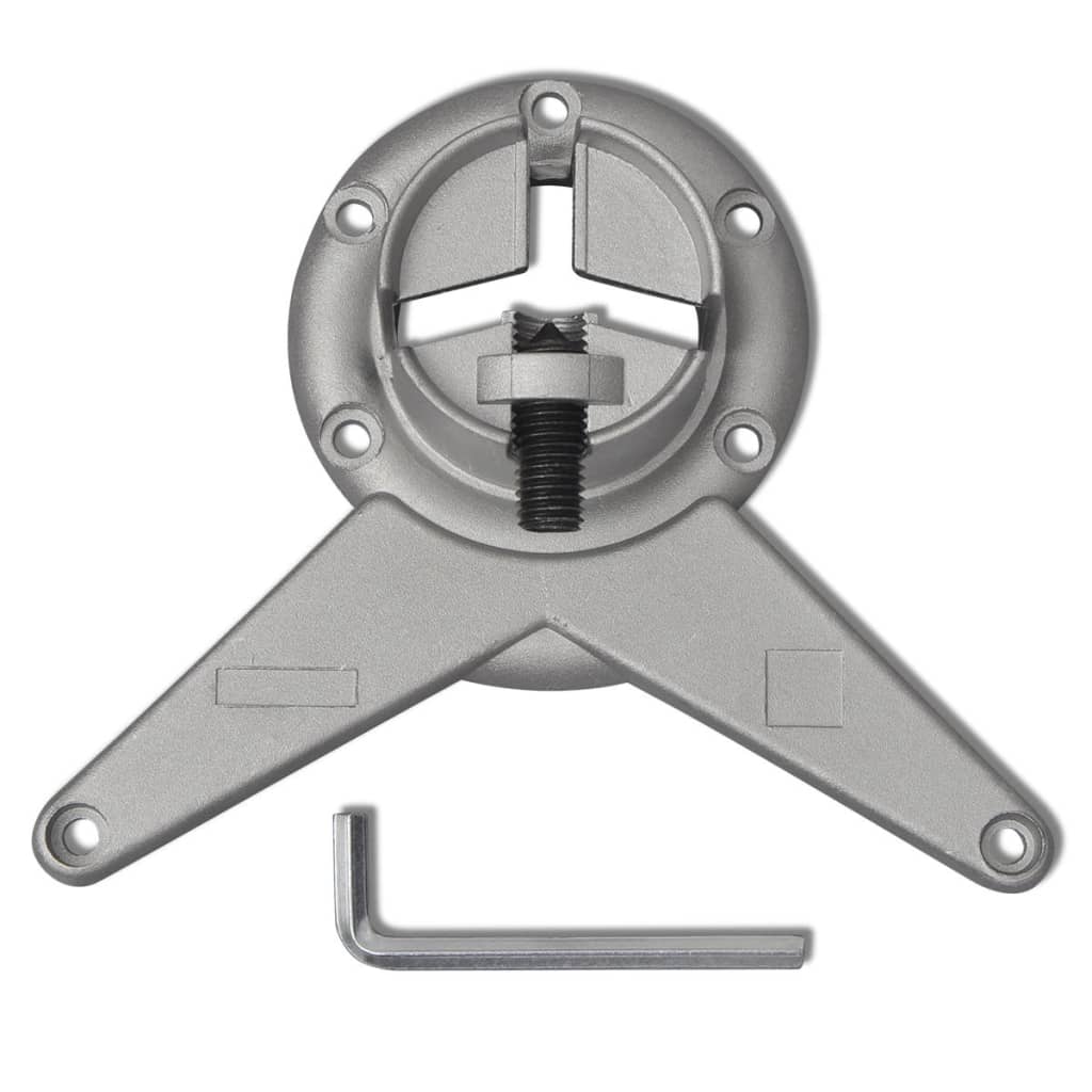 4 Höjdjusterbara bordsben i krom 1100 mm