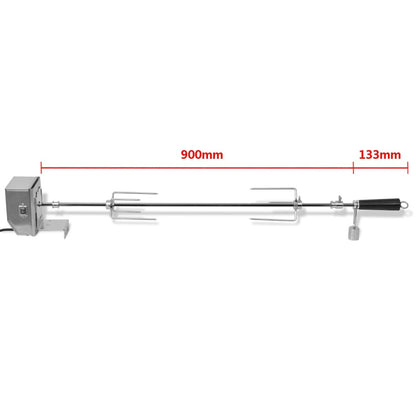 BBQ-grillspett med professionell motor stål 900 mm