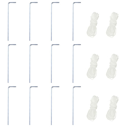 Pop-Up Hopfällbart partytält sexkantigt grå 3,6x3,1 m