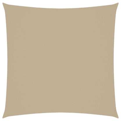 Solsegel oxfordtyg kvadratiskt 3,6x3,6 m beige