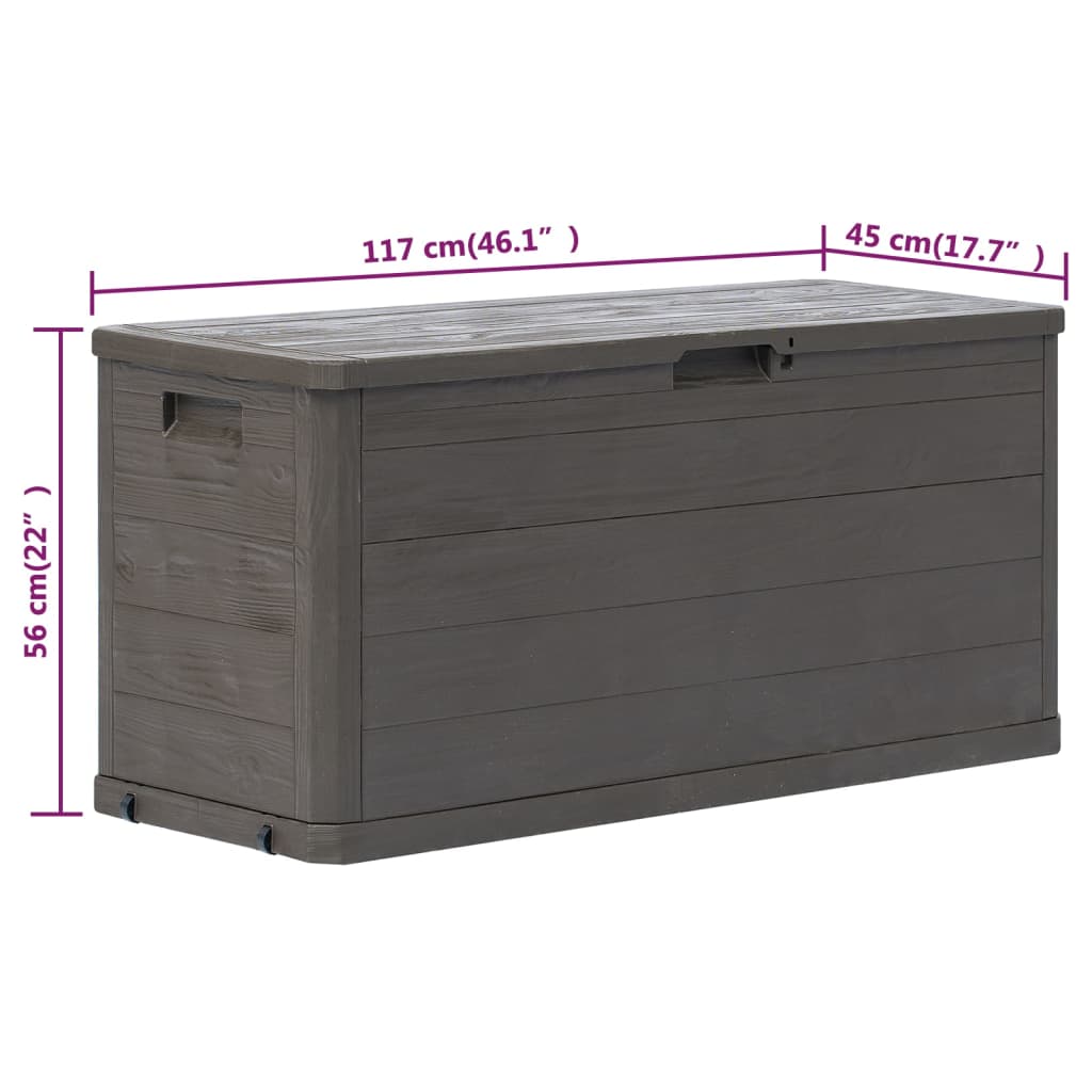 Dynbox 280 liter brun