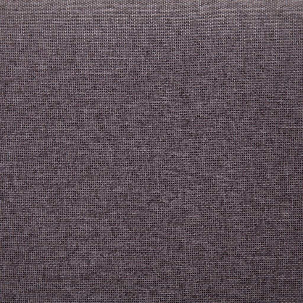 Bänk med förvaringsutrymme 116 cm taupe polyester